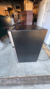 Galanz 3.1 Cu Ft Two Door Mini Fridge with Freezer Stainless Steel - Image 5