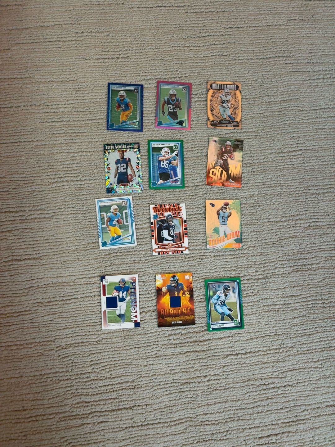 Football Trading Card Lot Assorted Teams