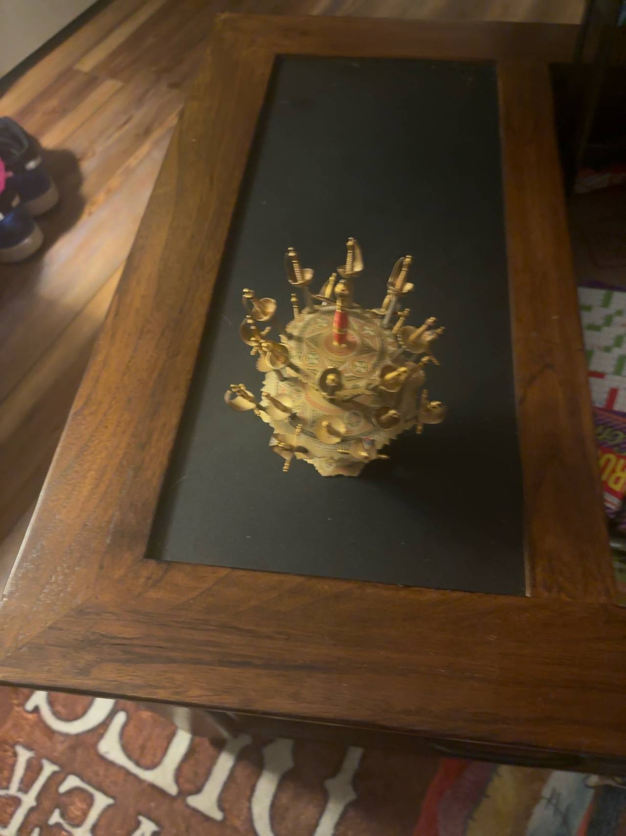 Toledo Brass Gold Cocktail Sword Skewers Set