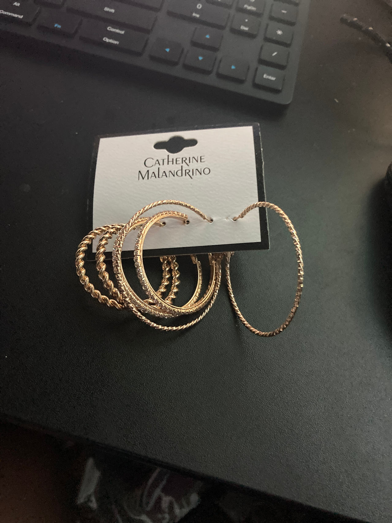 Catherine Malandrino Hoop Earrings Set
