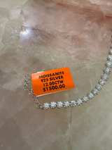 Moissanite 8” Tennis Bracelet 12CTW - Image 2
