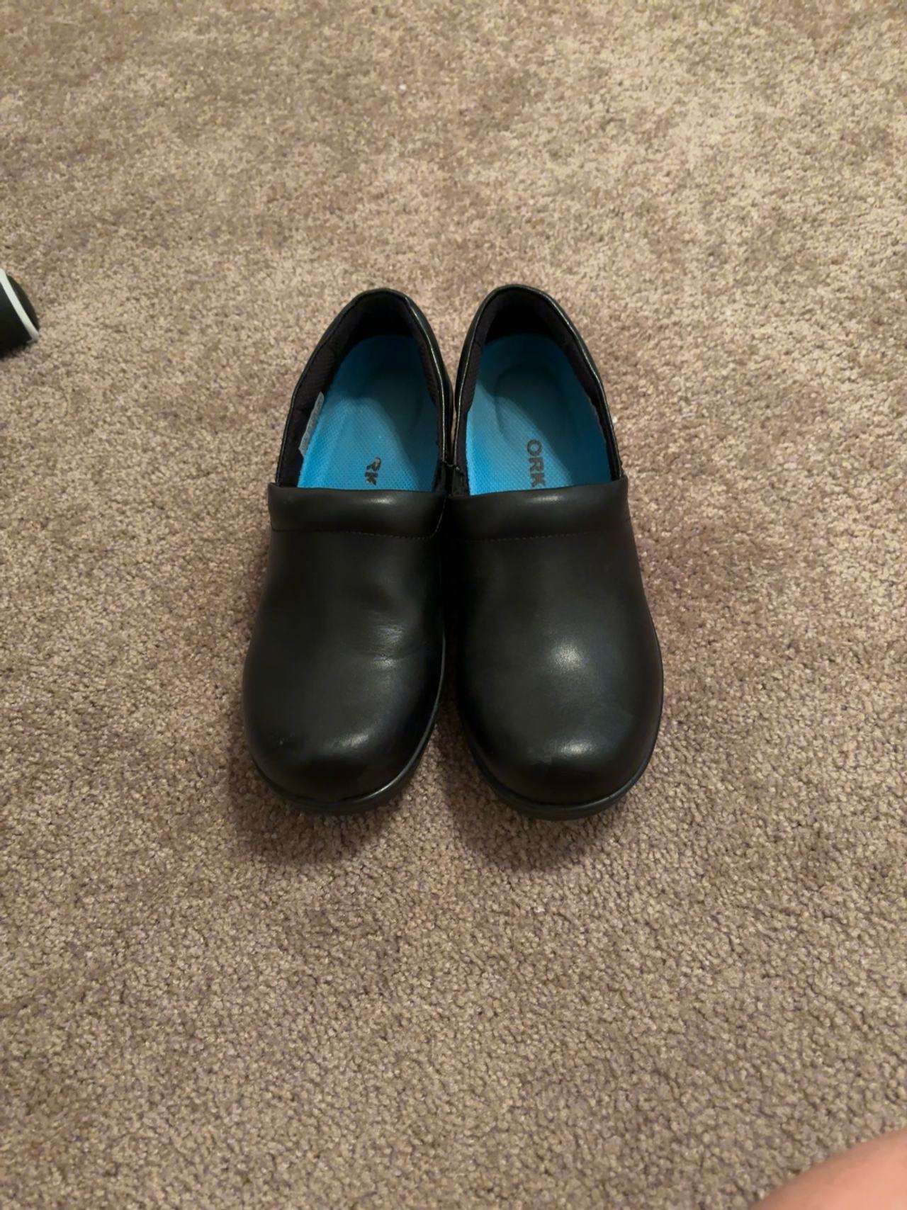 Dr. Scholl's Women's Dynamo Work Clog Black Leather