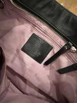 Coach Black Leather Pleated East West Gallery Tote - Image 3