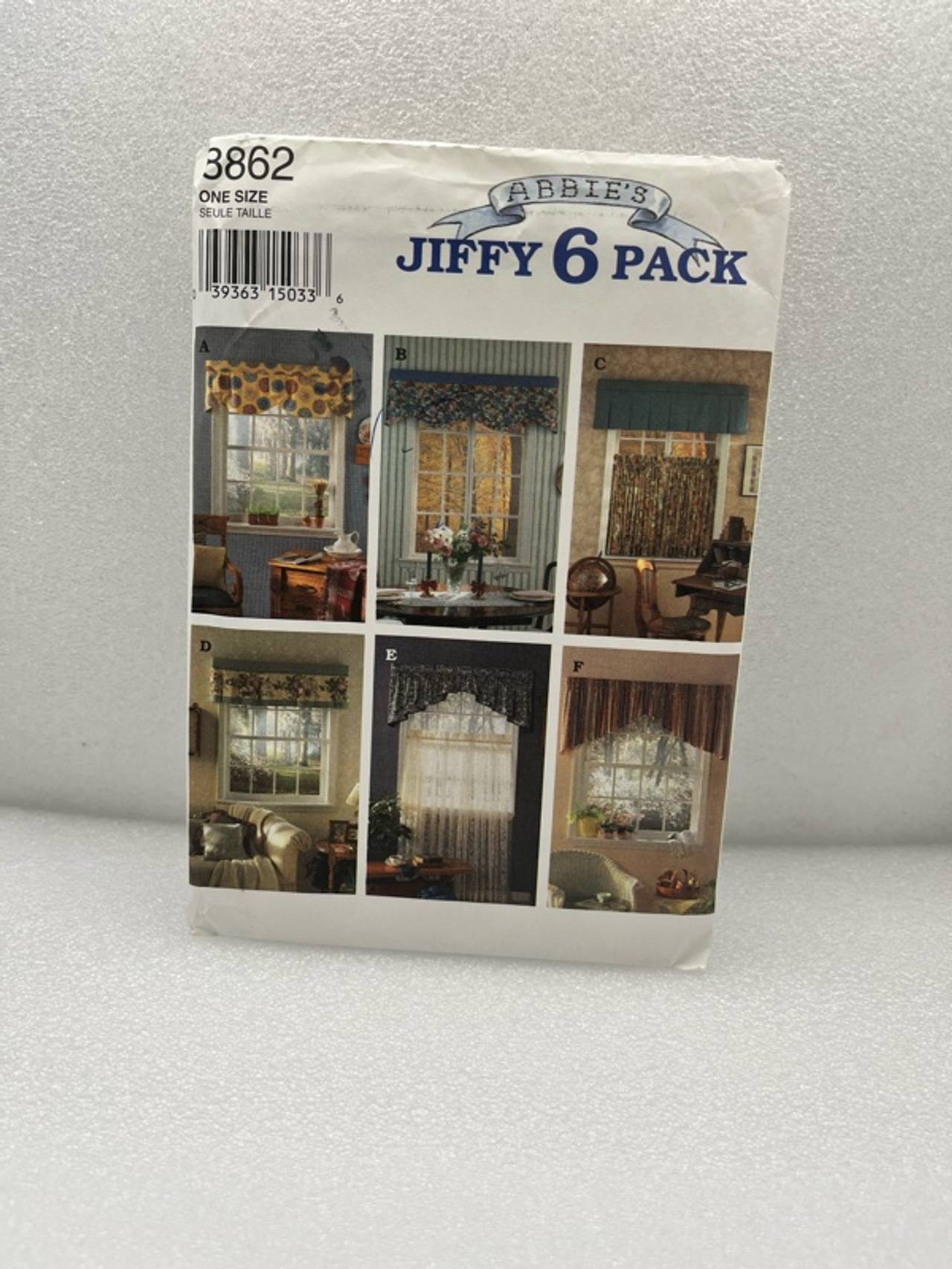 Simplicity 8963 Sewing Pattern Abbie's Jiffy 6 Pack Window Poufs
