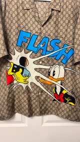 Gucci x Disney Donald Duck Silk Bowling Shirt - Image 2
