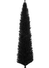 Vickerman 7' Black Pencil Artificial Christmas Tree - Image 1