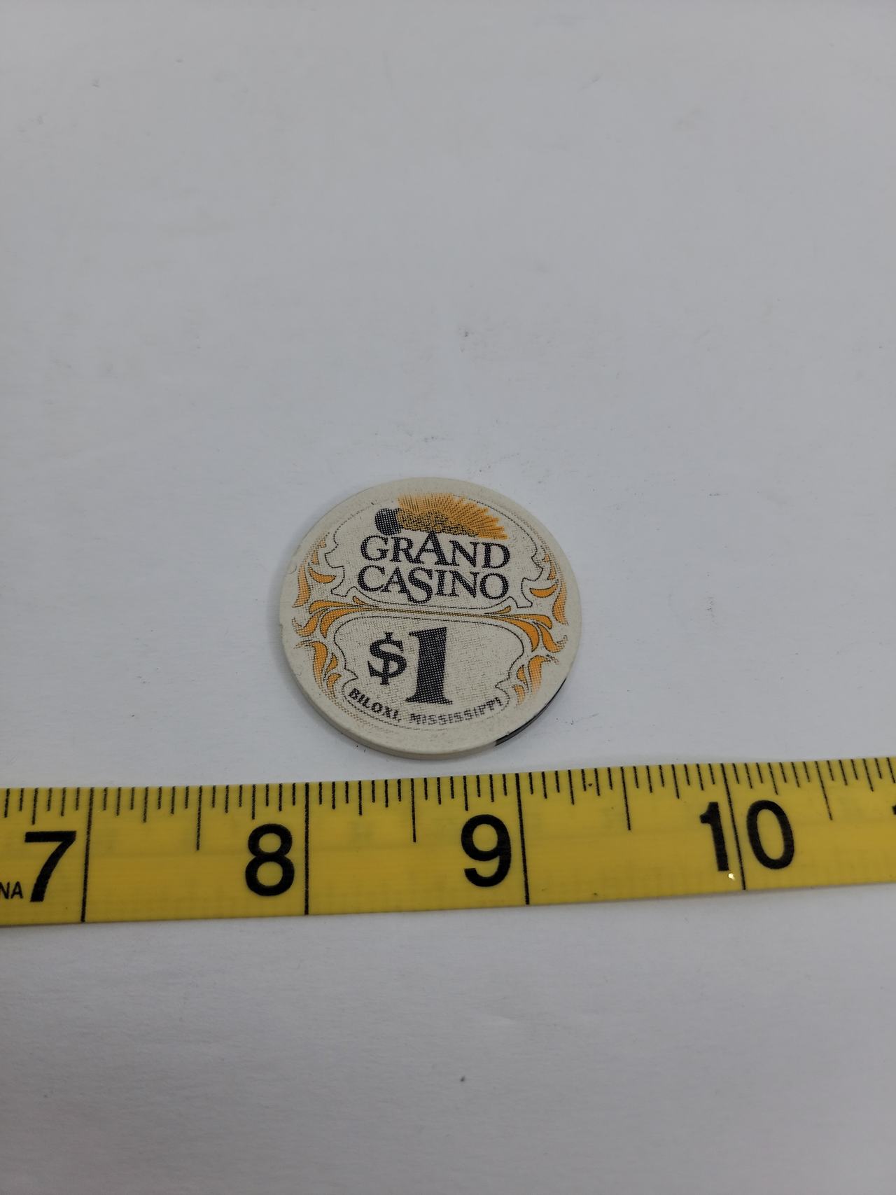 Grand Casino Biloxi $1 Poker Chip