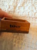 Vintage Japan Dollhouse Miniature Wooden Spoon Rack with 2 Spoons - Image 3