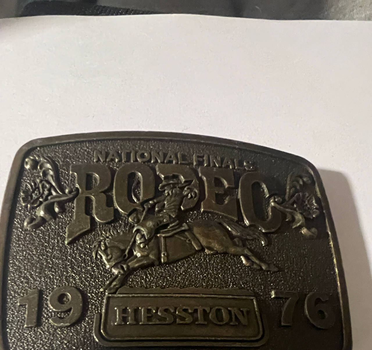 Hesston 1976 National Finals Rodeo Belt Buckle