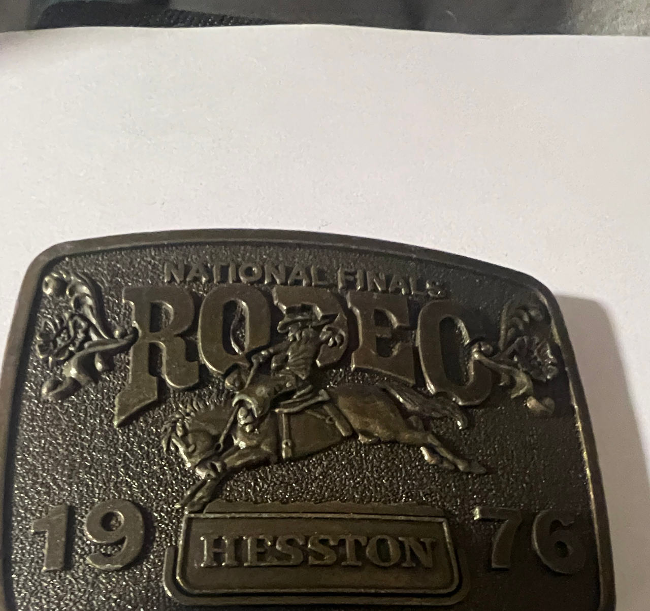 Hesston 1976 National Finals Rodeo Belt Buckle