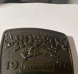 Hesston 1976 National Finals Rodeo Belt Buckle - Image 1