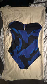 DKNY Bandeau Ruched One-Piece Swimsuit - Image 2