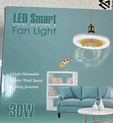 LED Smart Fan Light 30W with Remote Control - Image 1