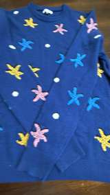 Reiss Starfish Intarsia Knit Sweater Large - Image 4