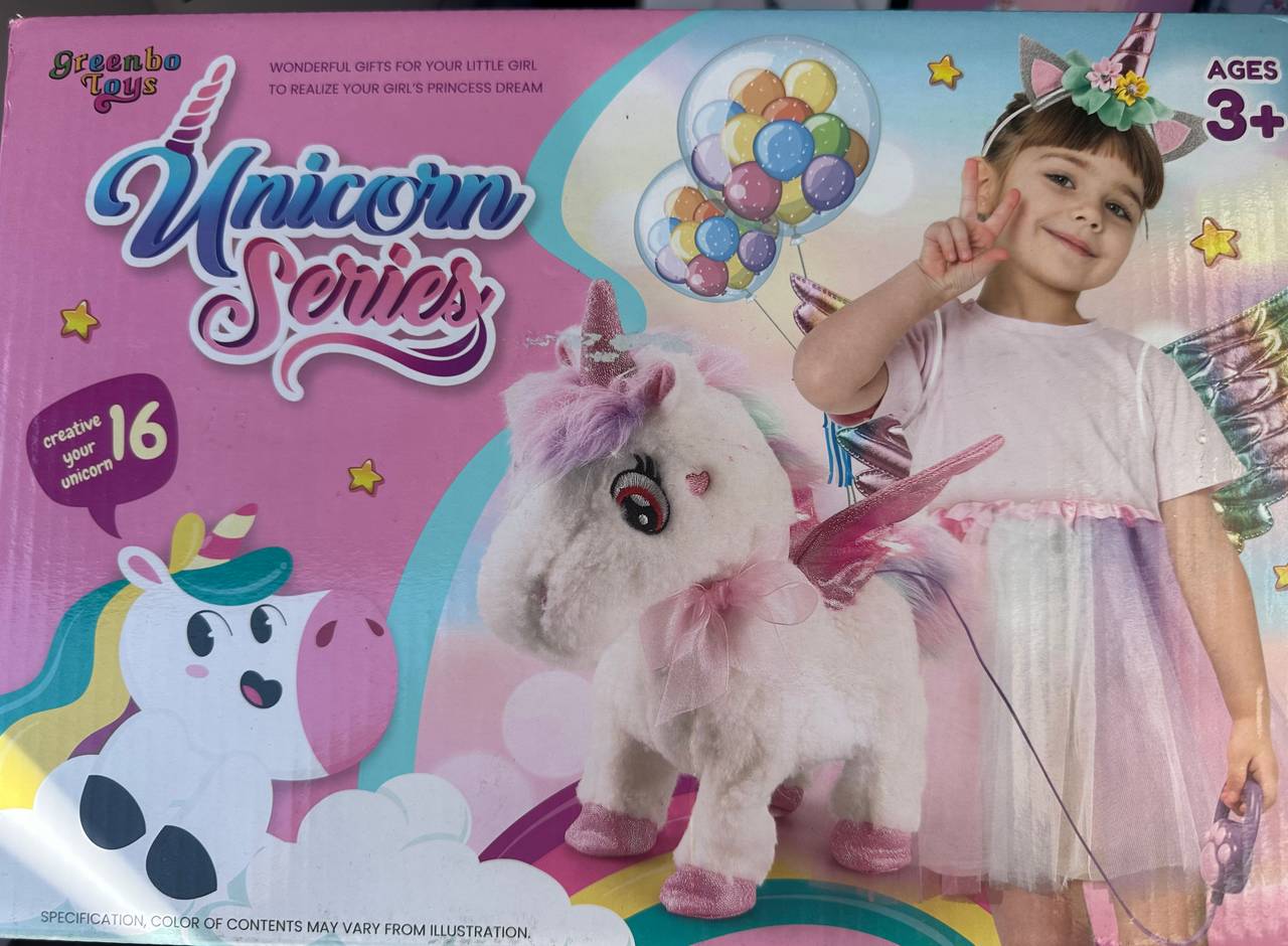 Greenbo Toys Unicorn Series Walking Plush Unicorn