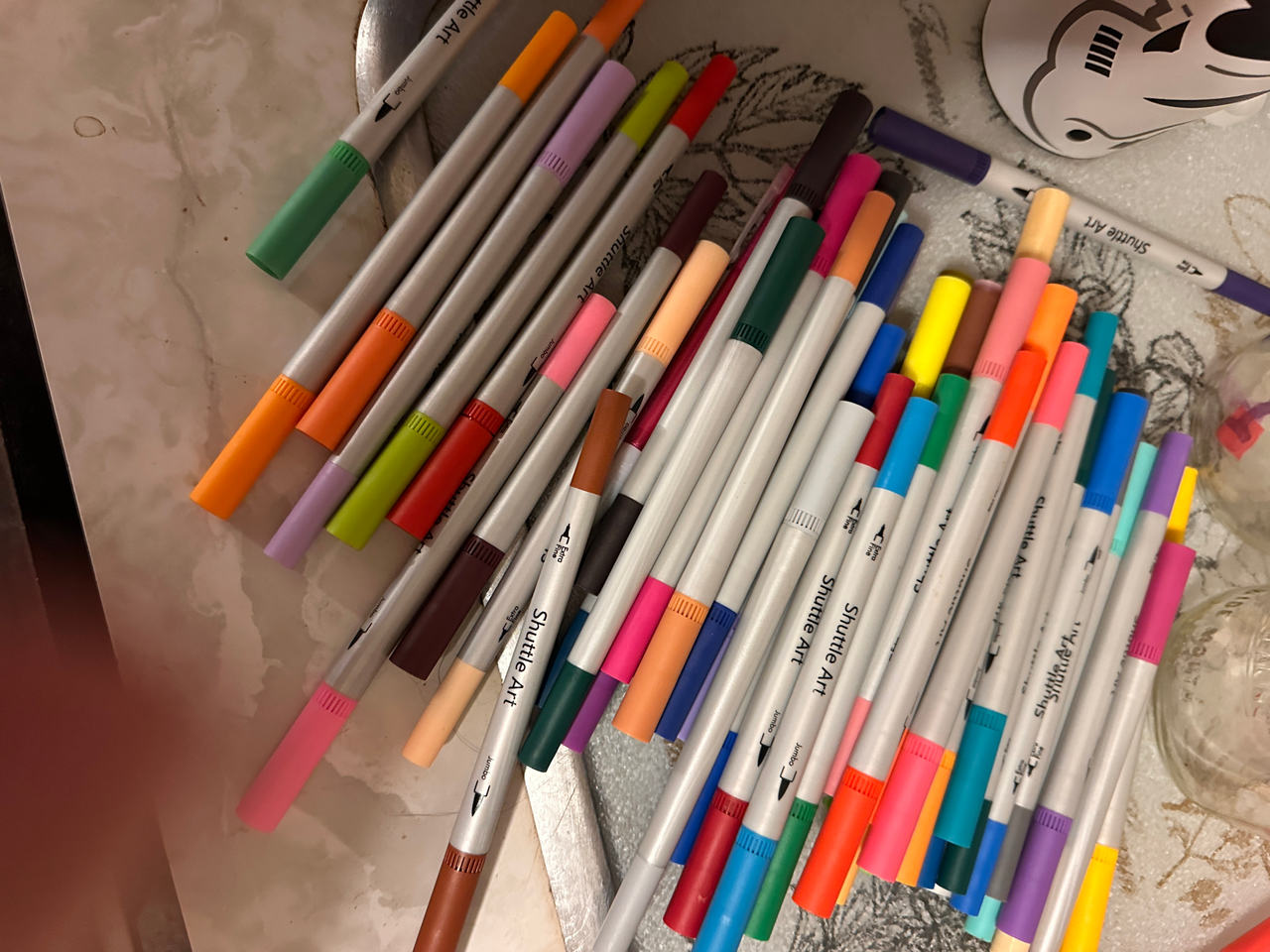Shuttle Art Dual Tip Brush Pens Set