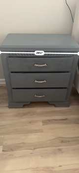 2 Blue-Gray 3-Drawer Nightstands - Image 2