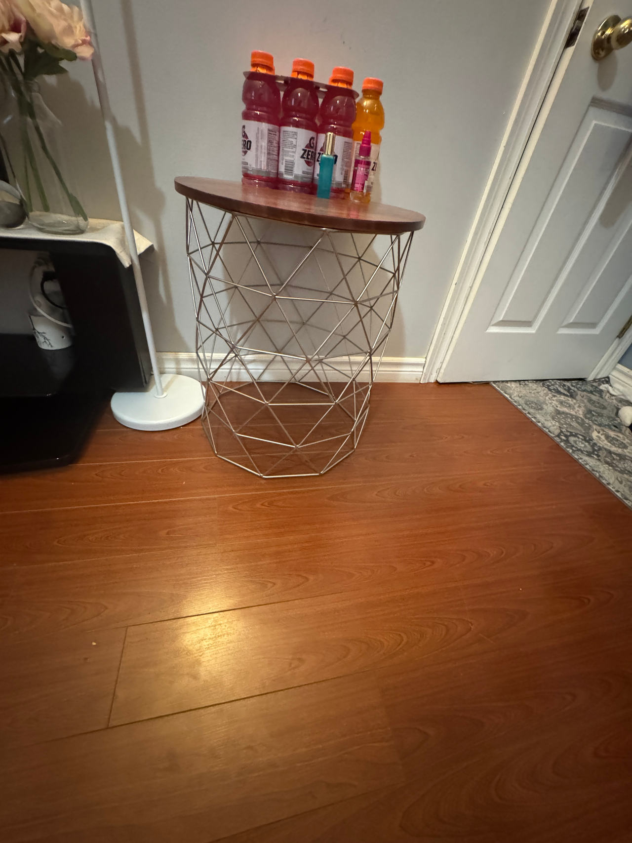 Geometric Wire Side Table
