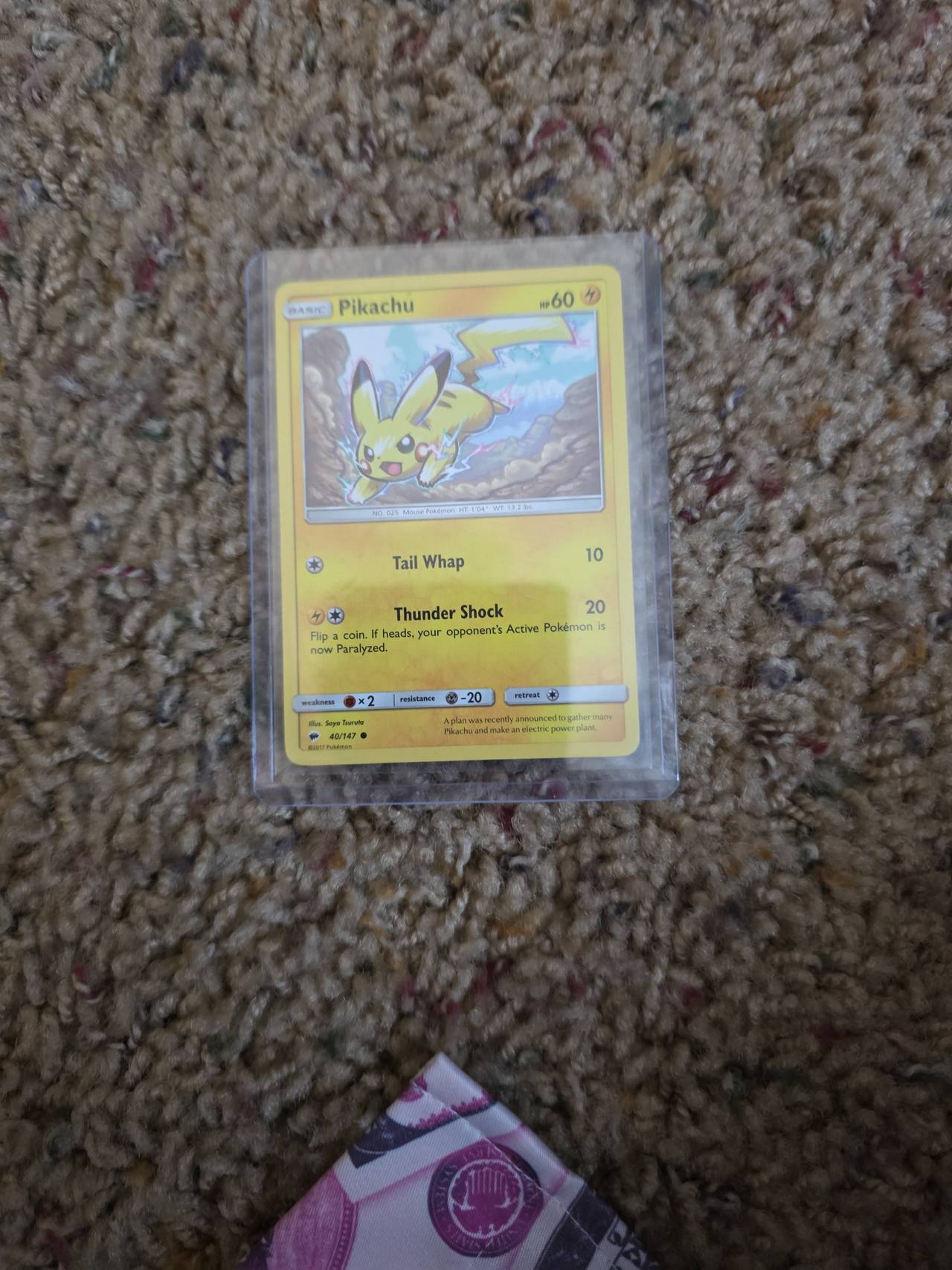 Pikachu 40/147 - Sun & Moon Burning Shadows