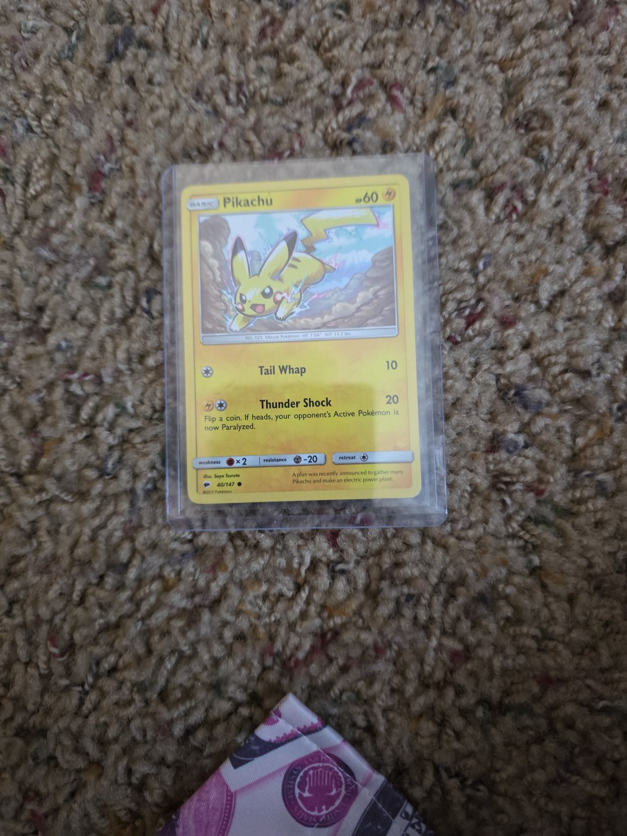 Pikachu 40/147 - Sun & Moon Burning Shadows