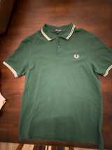 Fred Perry Twin Tipped Polo Shirt Green: Large - Image 1