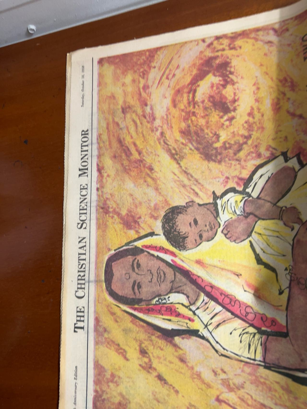 rare newspaper Popular the Christian Science monitor Saturday October 1958