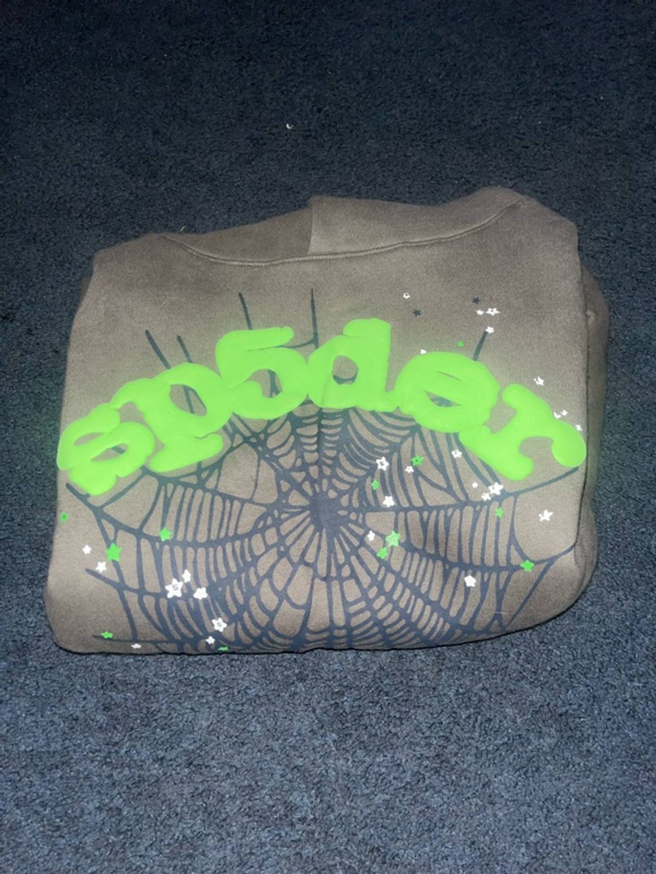 Spider Wait Web Hoodie Slate Grey