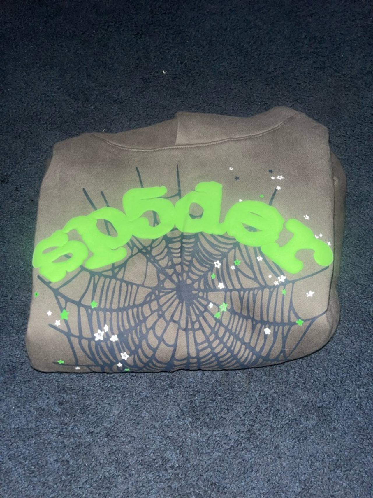 Spider Wait Web Hoodie Slate Grey