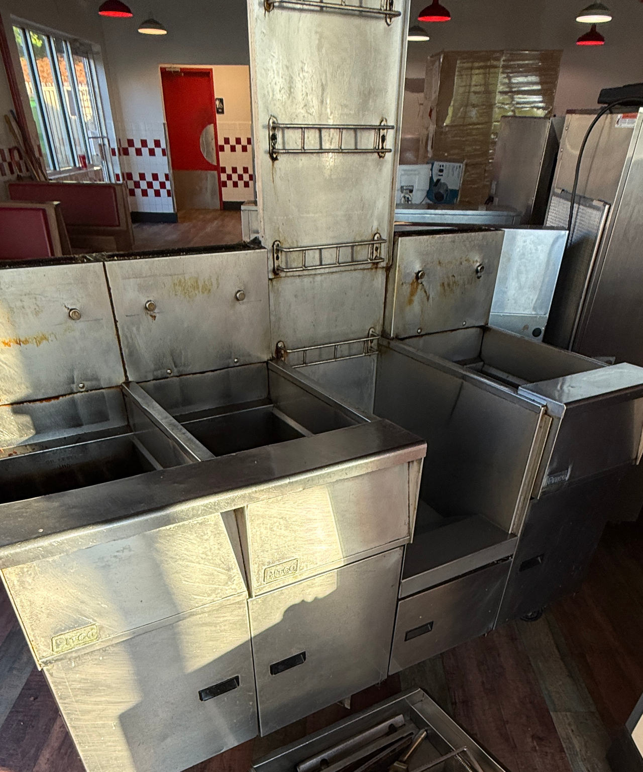 Pitco Commercial Deep Fryer Bank