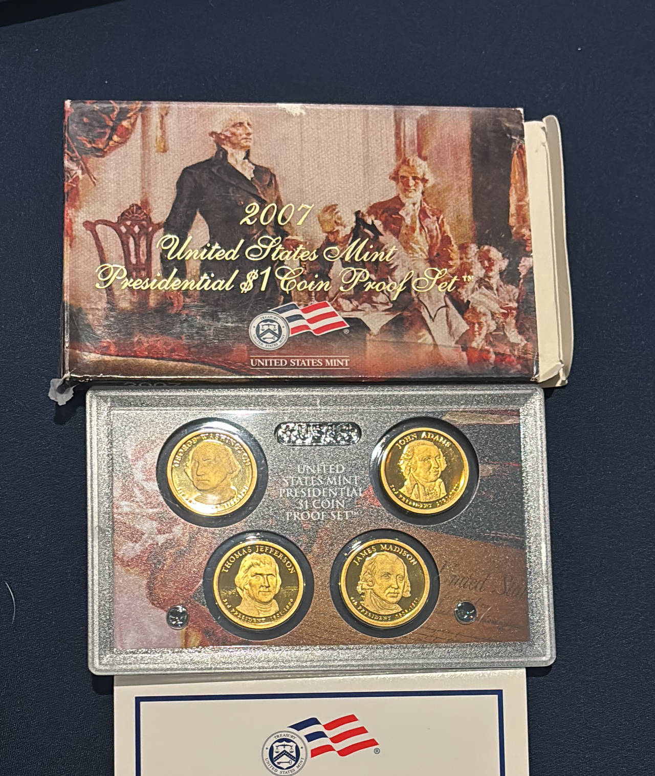 2007 United States Mint Presidential $1 Coin Proof Set