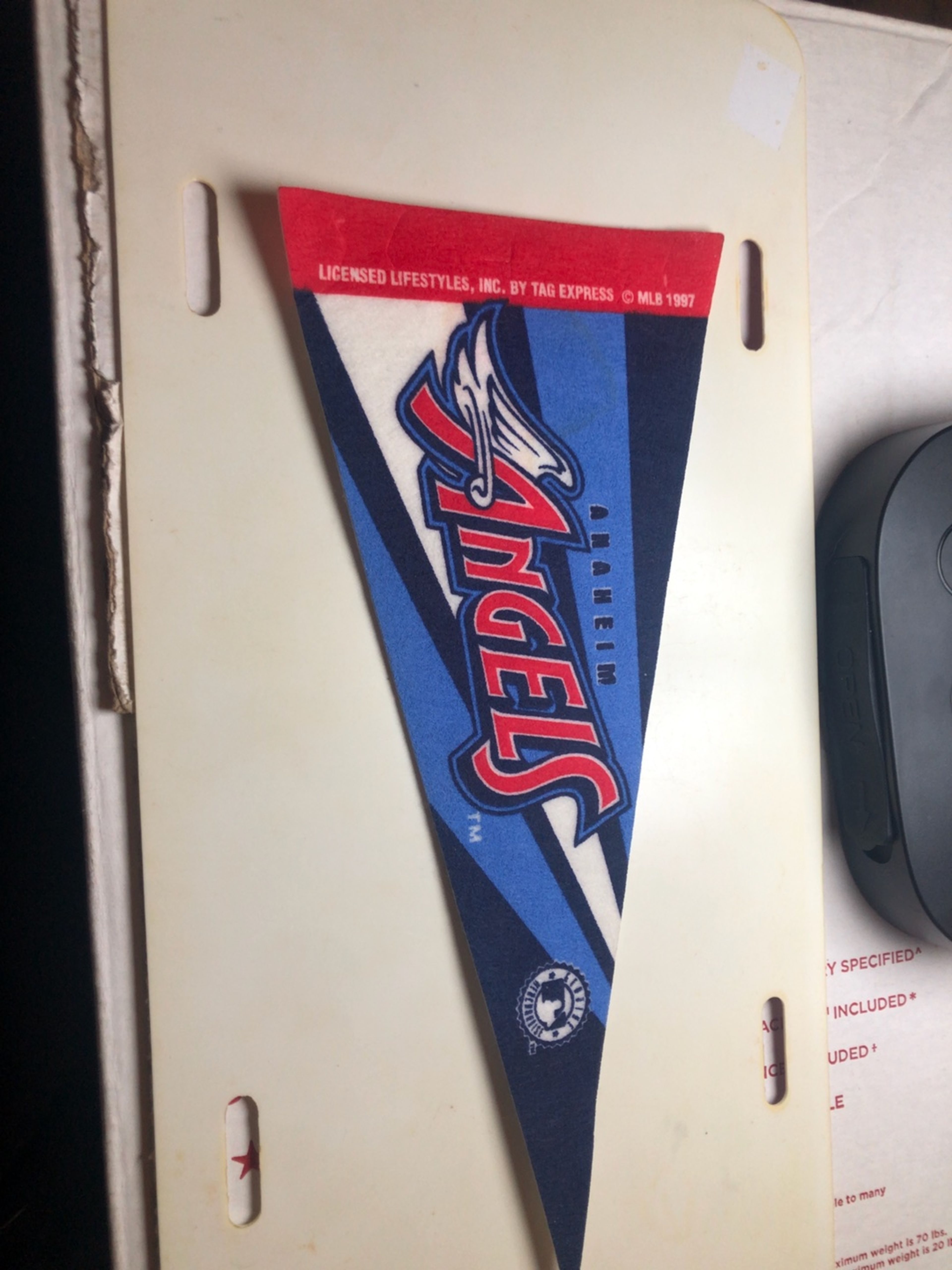 Vintage Anaheim Angels MLB Felt mini Pennant 1997  Logo