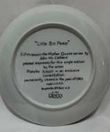 Reco John McClelland Mother Goose Little Bo Peep Collector Plate with COA - Image 3