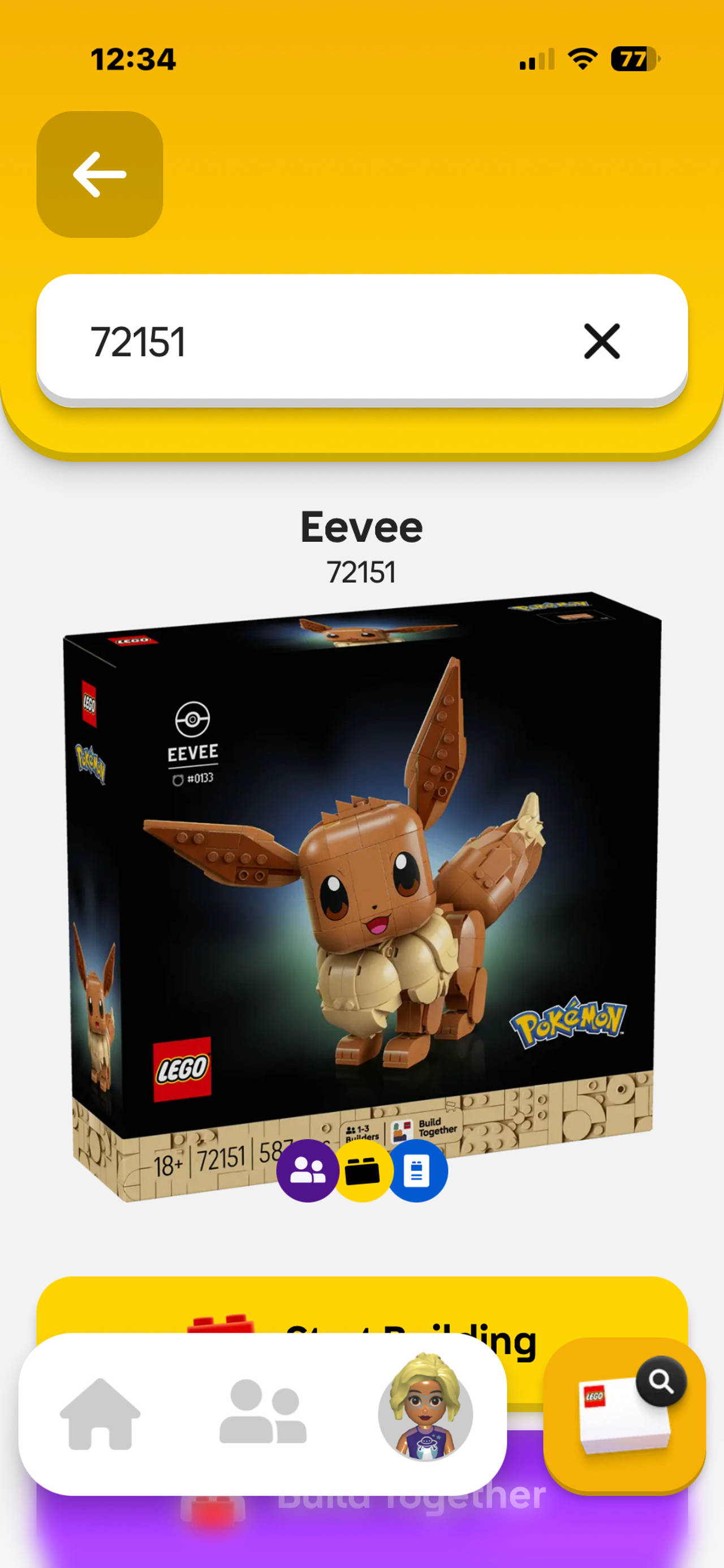 Mega Construx Pokémon Eevee 72151 Building Set