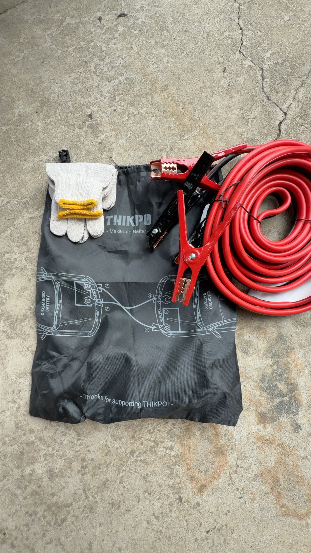 Heavy-Duty Jumper Cables 2/0 Gauge 30 ft