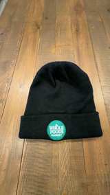 Whole Foods Market Employee Beanie Hat Black with Green Logo - Image 1