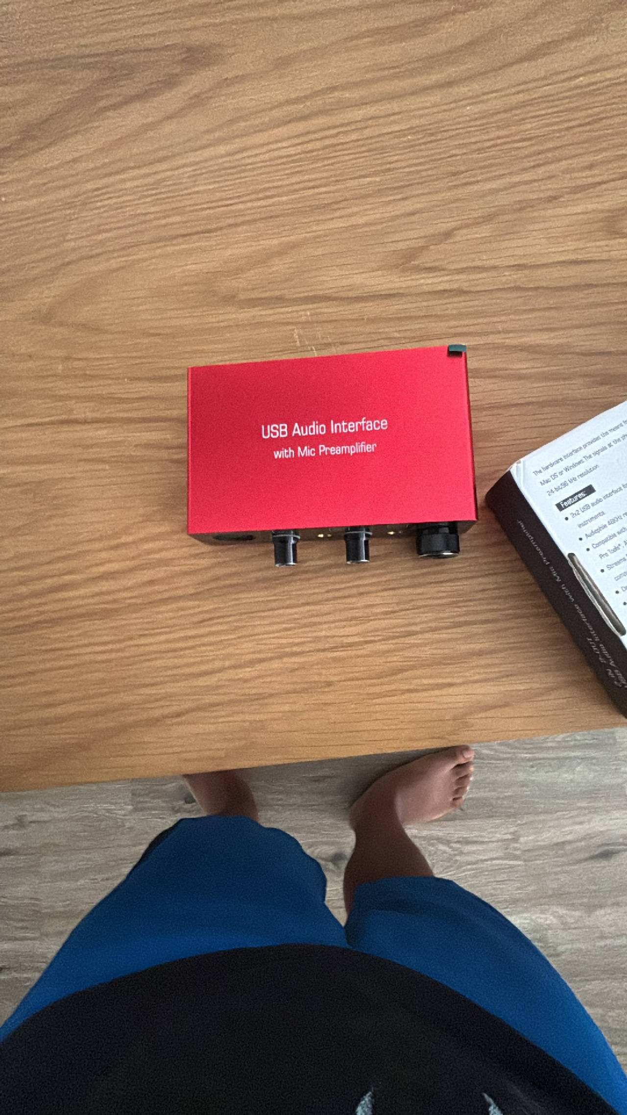 USB Audio Interface with Mic Preamplifier