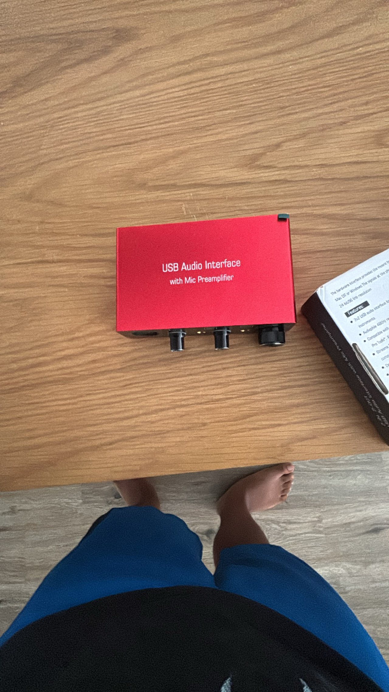 USB Audio Interface with Mic Preamplifier