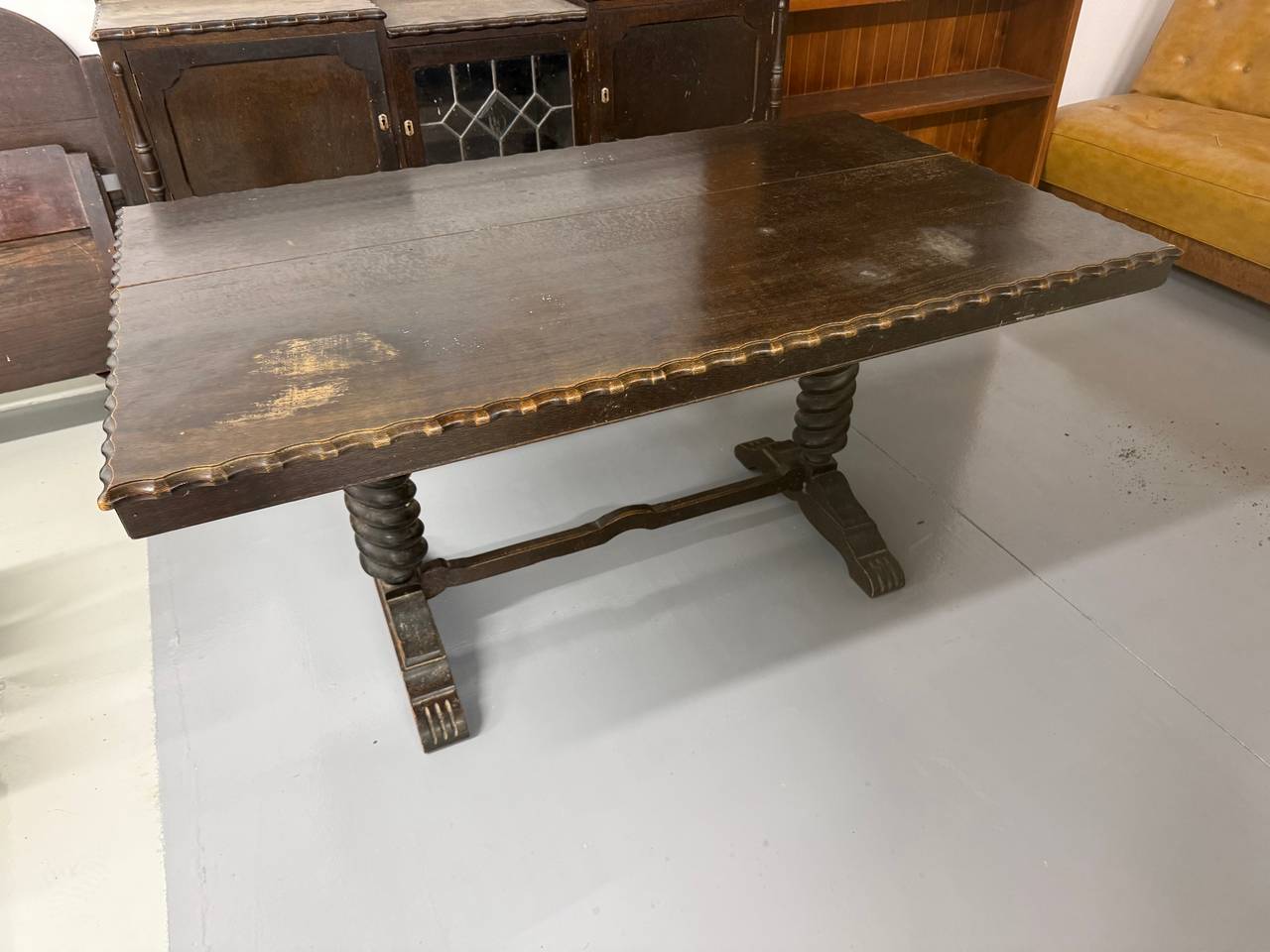 Antique Barley Twist Dining Table
