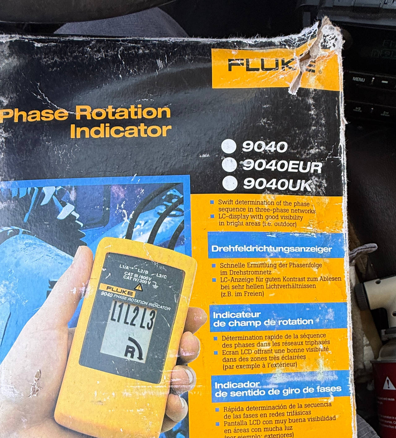 Fluke 9040 Phase Rotation Indicator