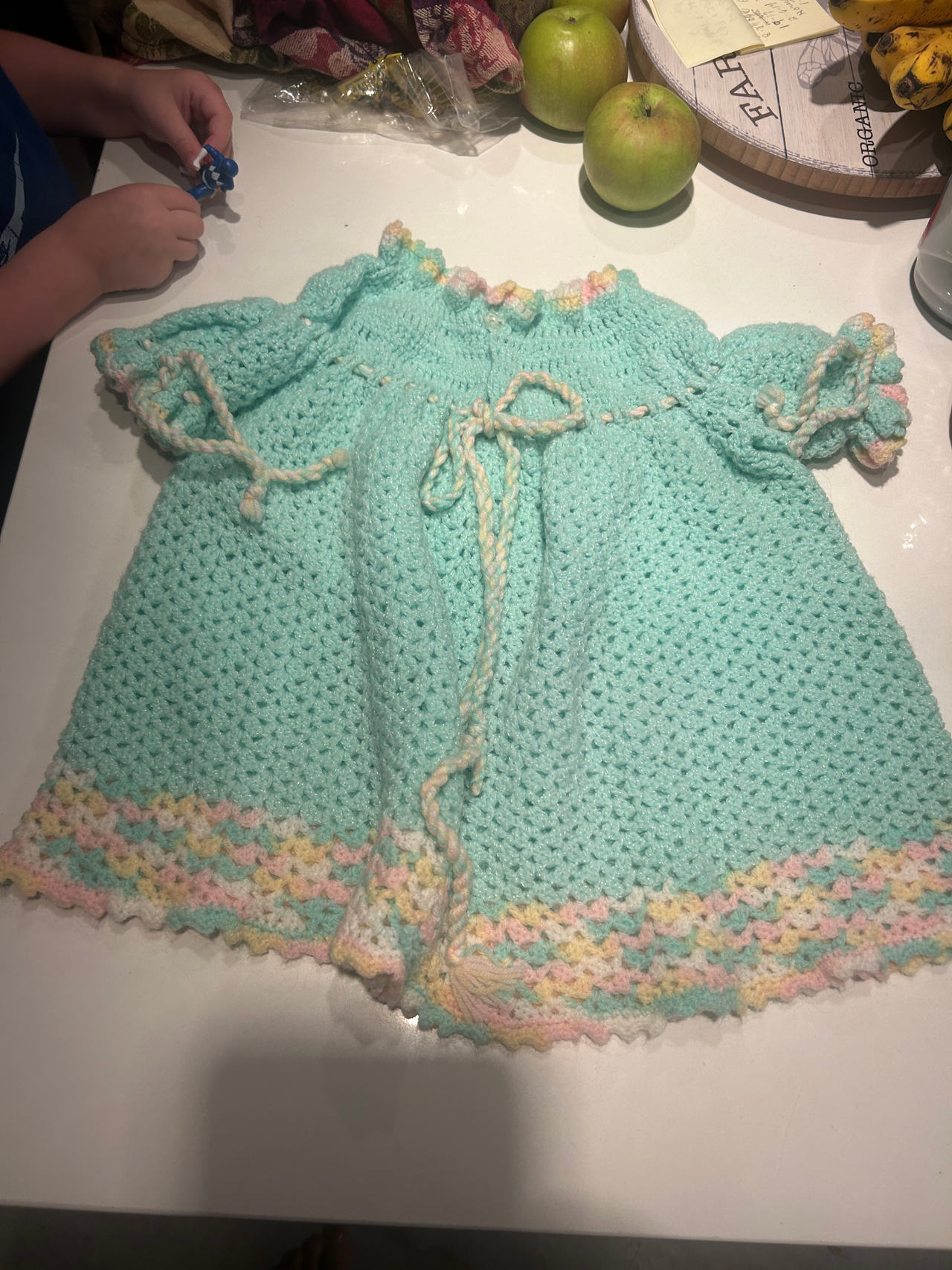 Handmade Crochet Baby Dress