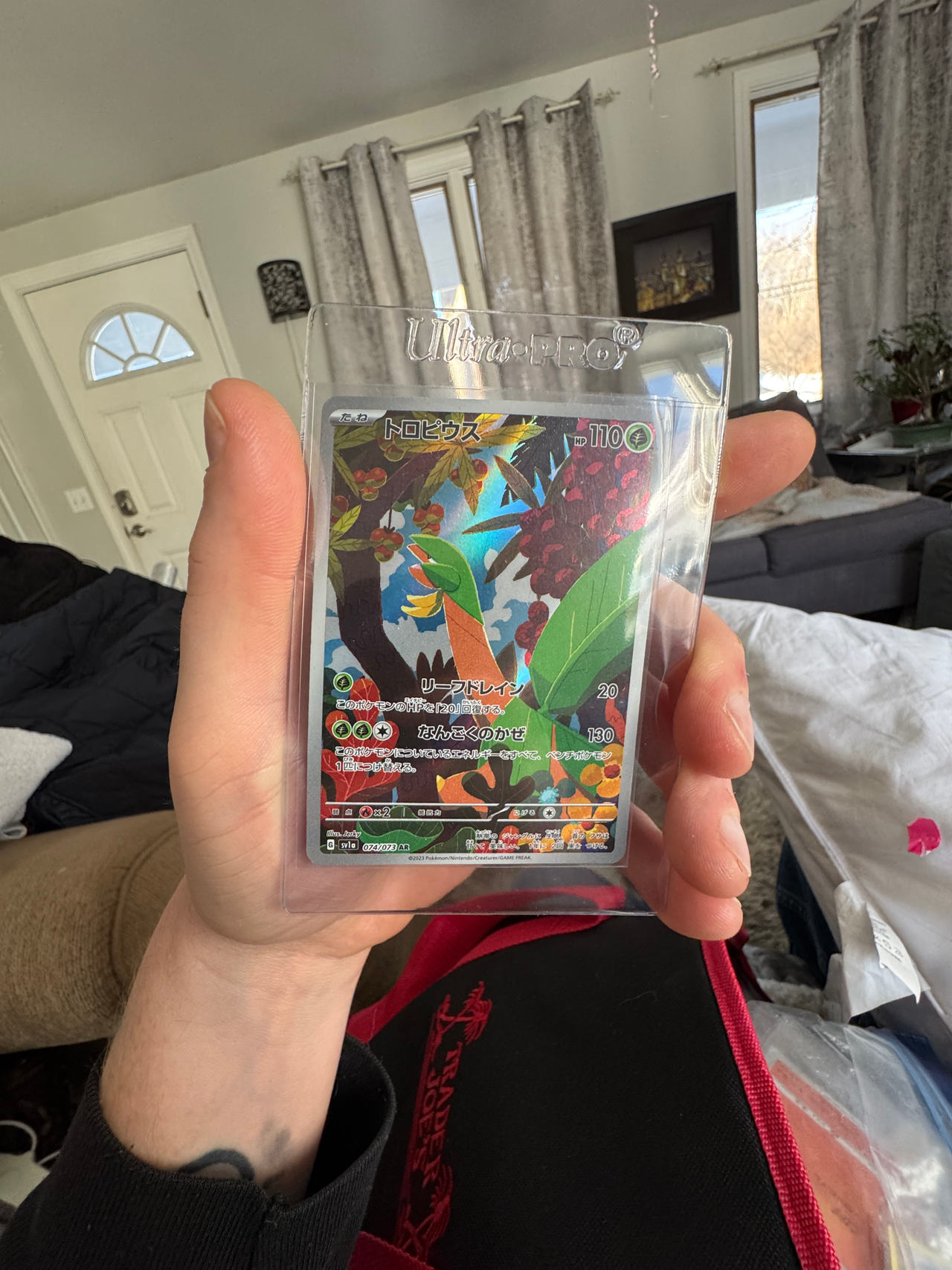 Tropius Art Rare Japanese Pokemon Card Raging Surf