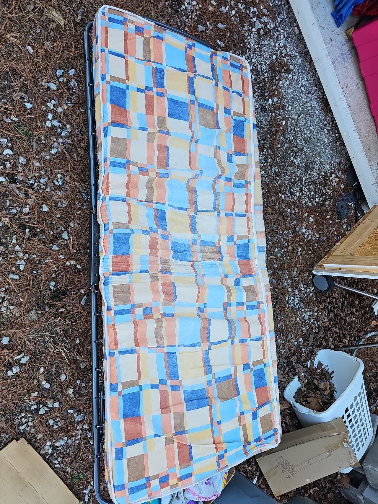 Folding Rollaway Guest Bed with Mattress