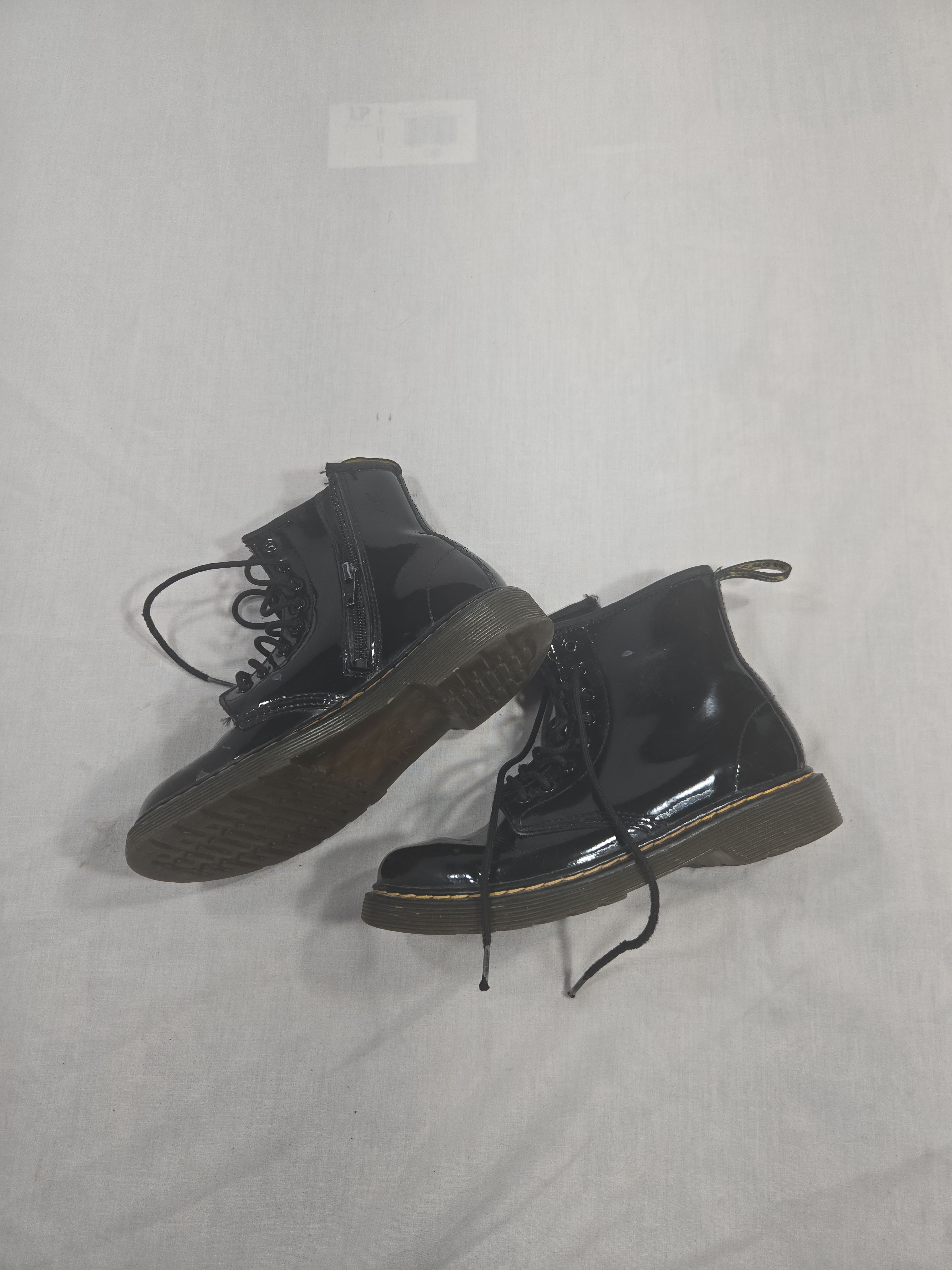 Dr. Martens Kids Delaney Patent Leather Boots size 3 - Image 3