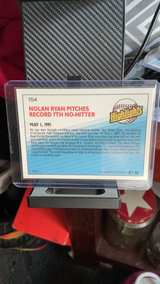 1992 Donruss Highlights Nolan Ryan #BC-18 Record 7th No-Hitter - Image 2