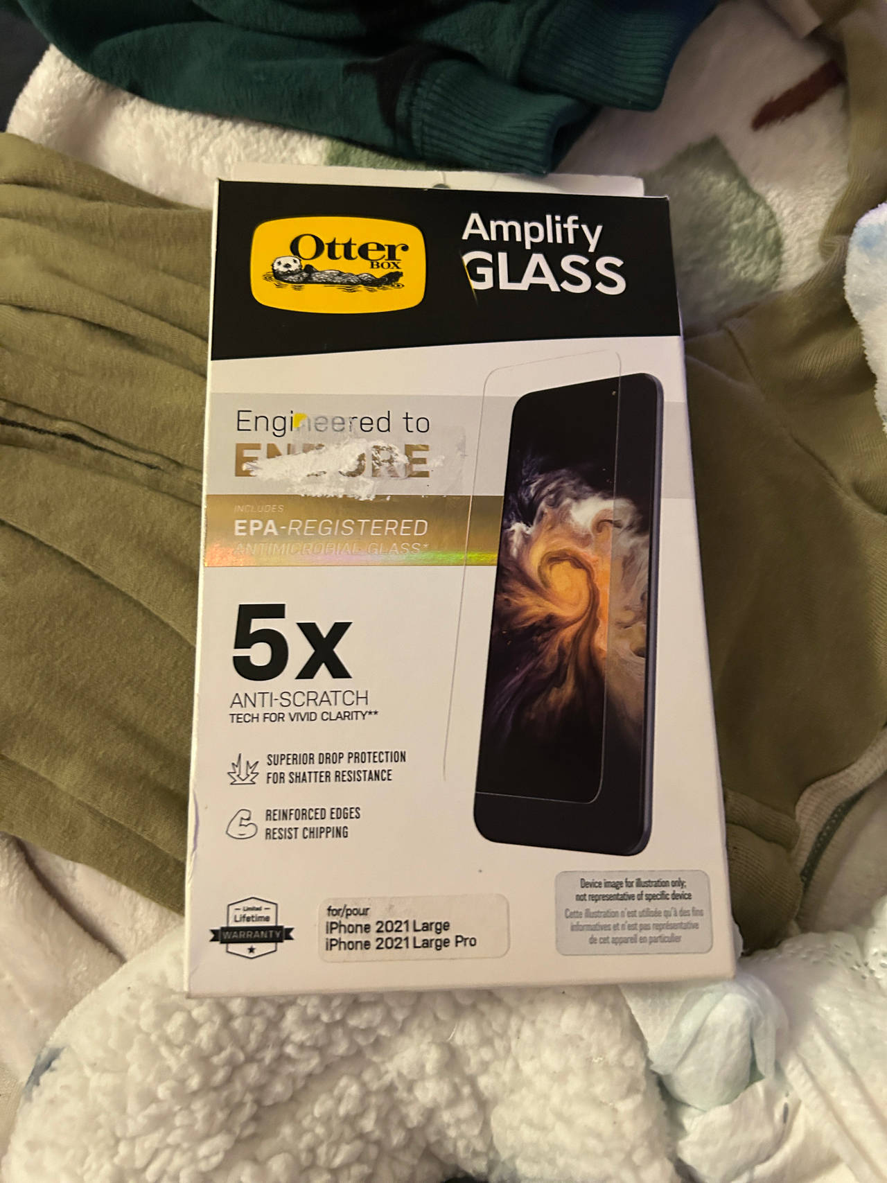 OtterBox Amplify Glass Screen Protector for iPhone 13 Pro Max