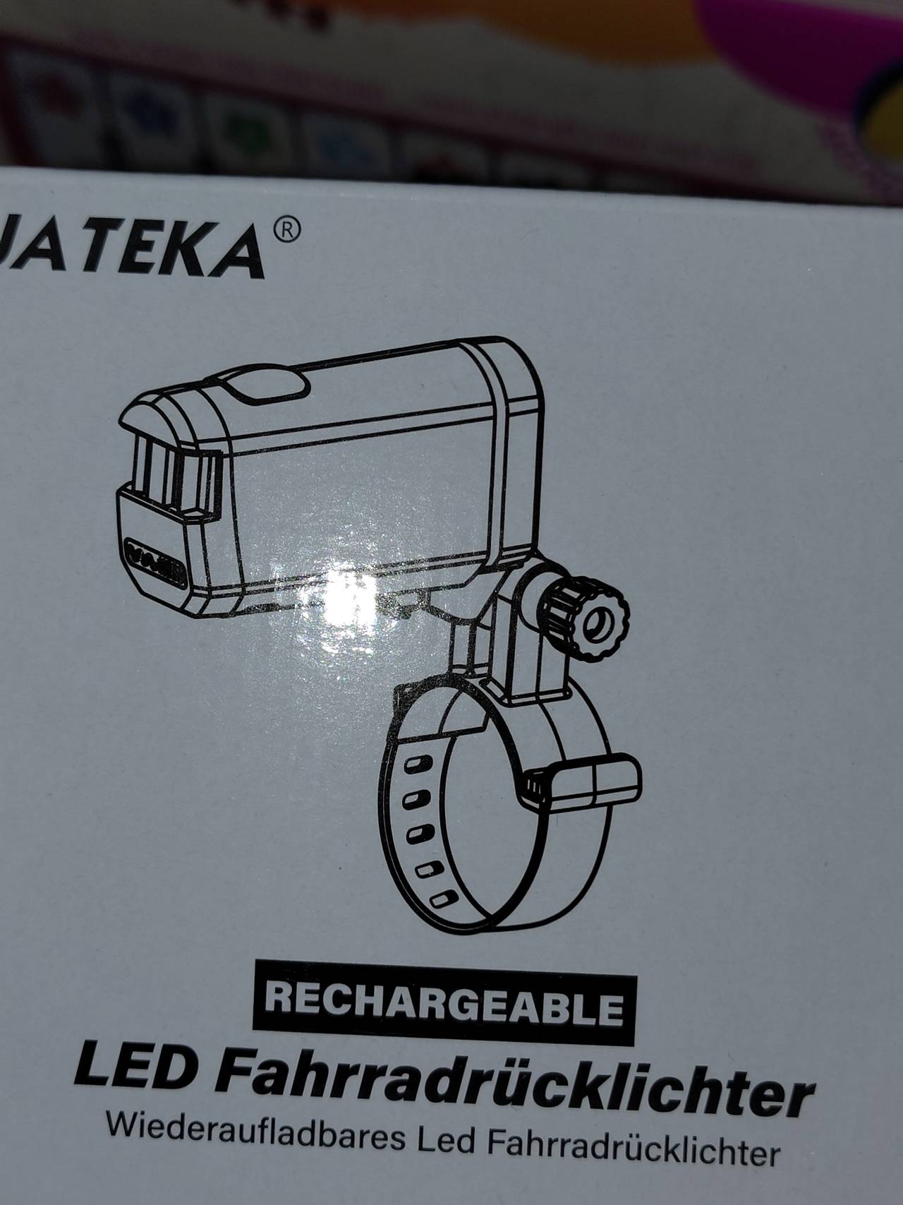 JATEKA Rechargeable LED Bike Tail Light