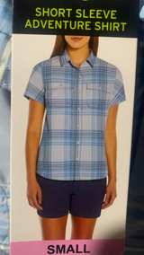 Eddie Bauer Women's Short Sleeve Adventure Shirt SIZE SMALL - Image 1