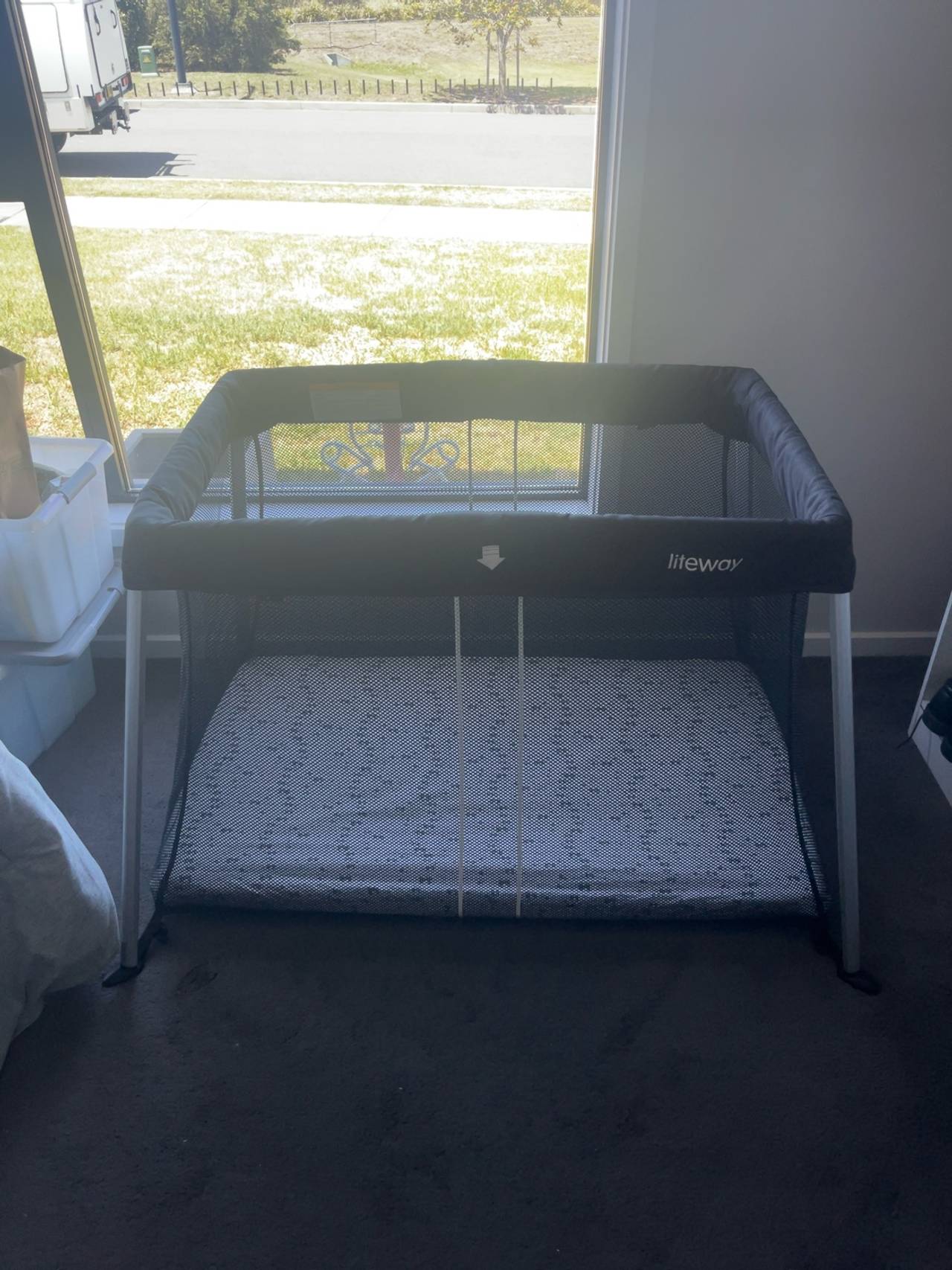 Star Kidz Amico Light Travel Cot Black