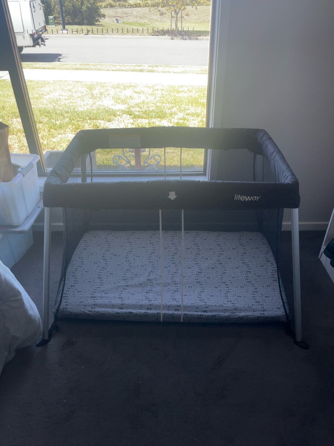 Star Kidz Amico Light Travel Cot Black