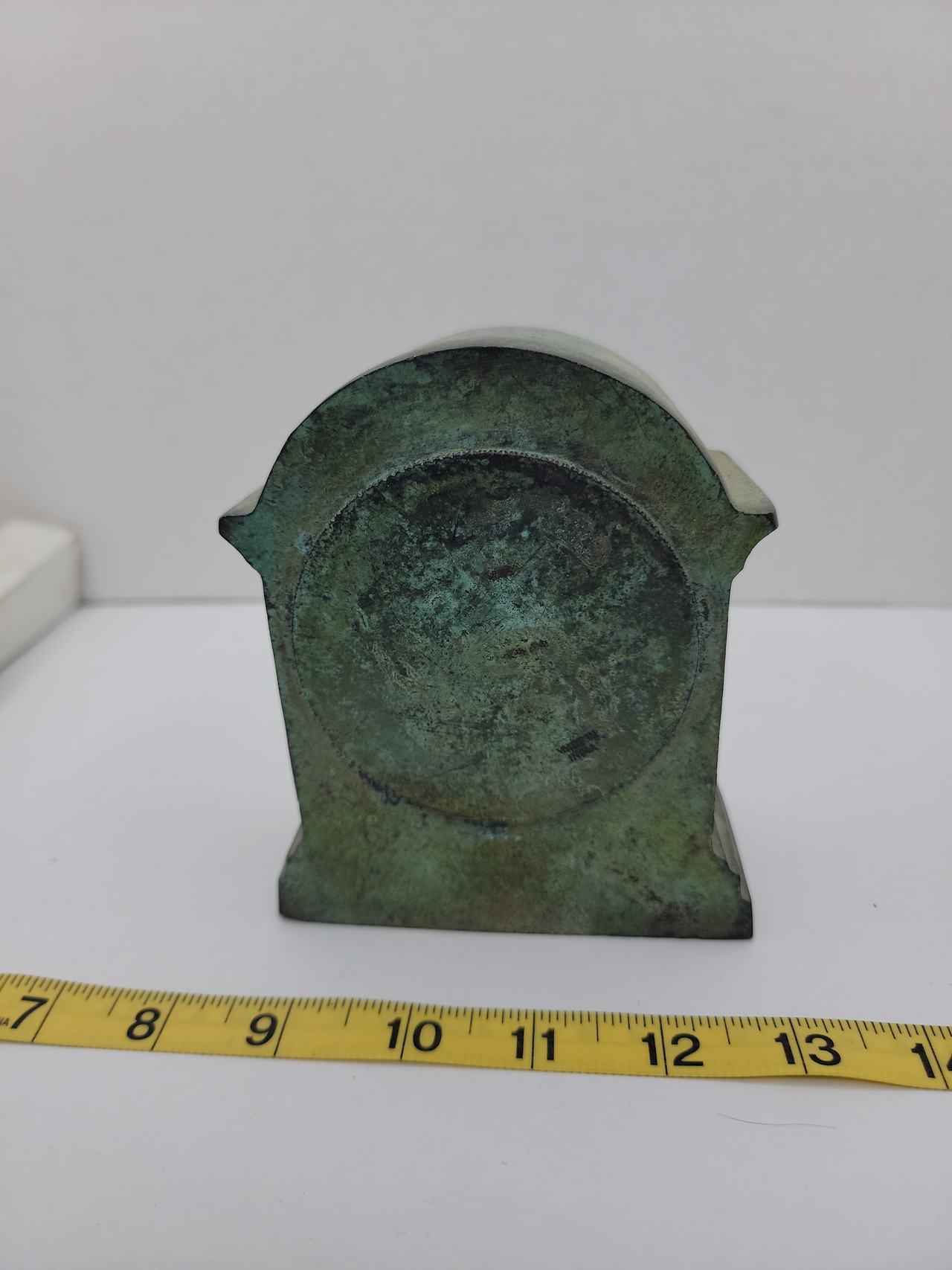 Vintage Verdigris Patina Mantel Clock